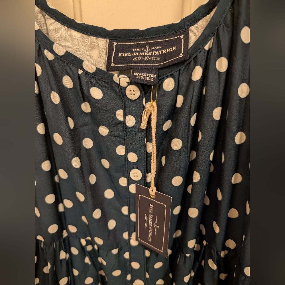 Kiel James Patrick Grace Polka Dot Maxi Dress - Picture 7 of 10
